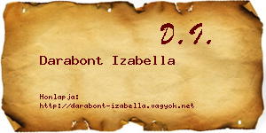 Darabont Izabella névjegykártya